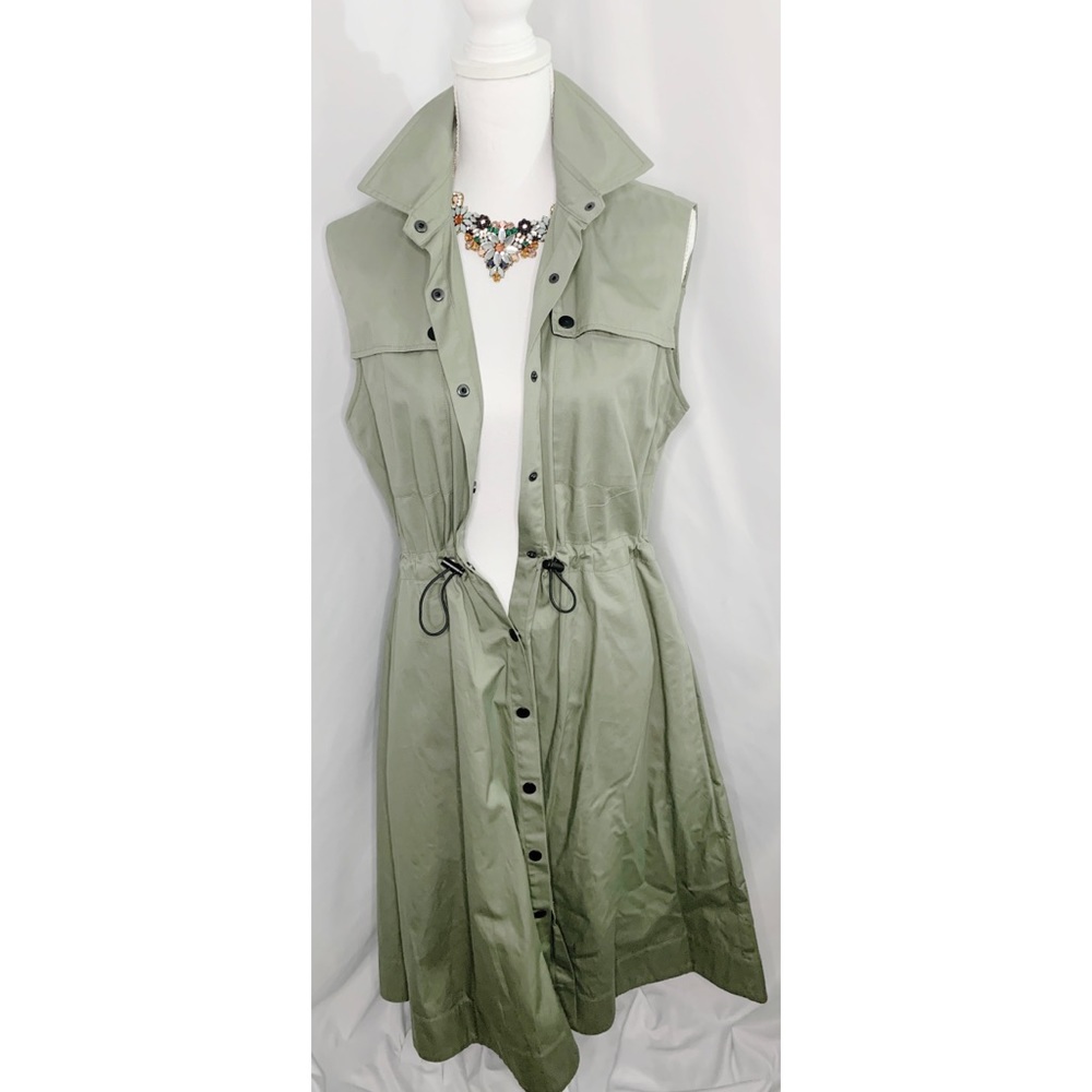 Long Sleeveless Trench Vest